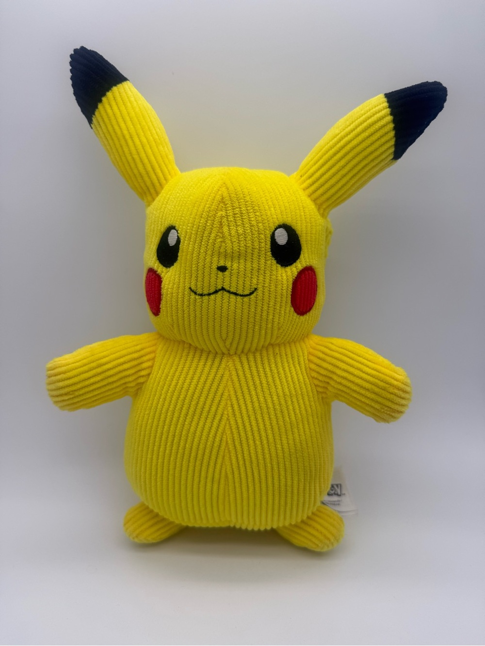Nintendo Pokemon Pikachu Corduroy 10" Plush Stuffed Toy Game Freak Jazwares EUC